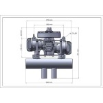 DLE128HD Drone Engine 7.4kw raffreddato ad acqua generatore di elettricità ibrido motore a benzina Kit elettrico